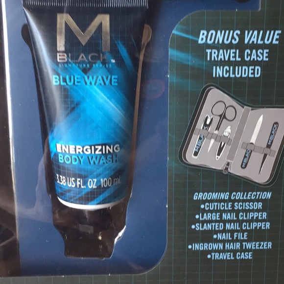 🎉HP🎉 M. Black Men’s Signature Series Deluxe Robe With Grooming Set - Picture 8 of 11